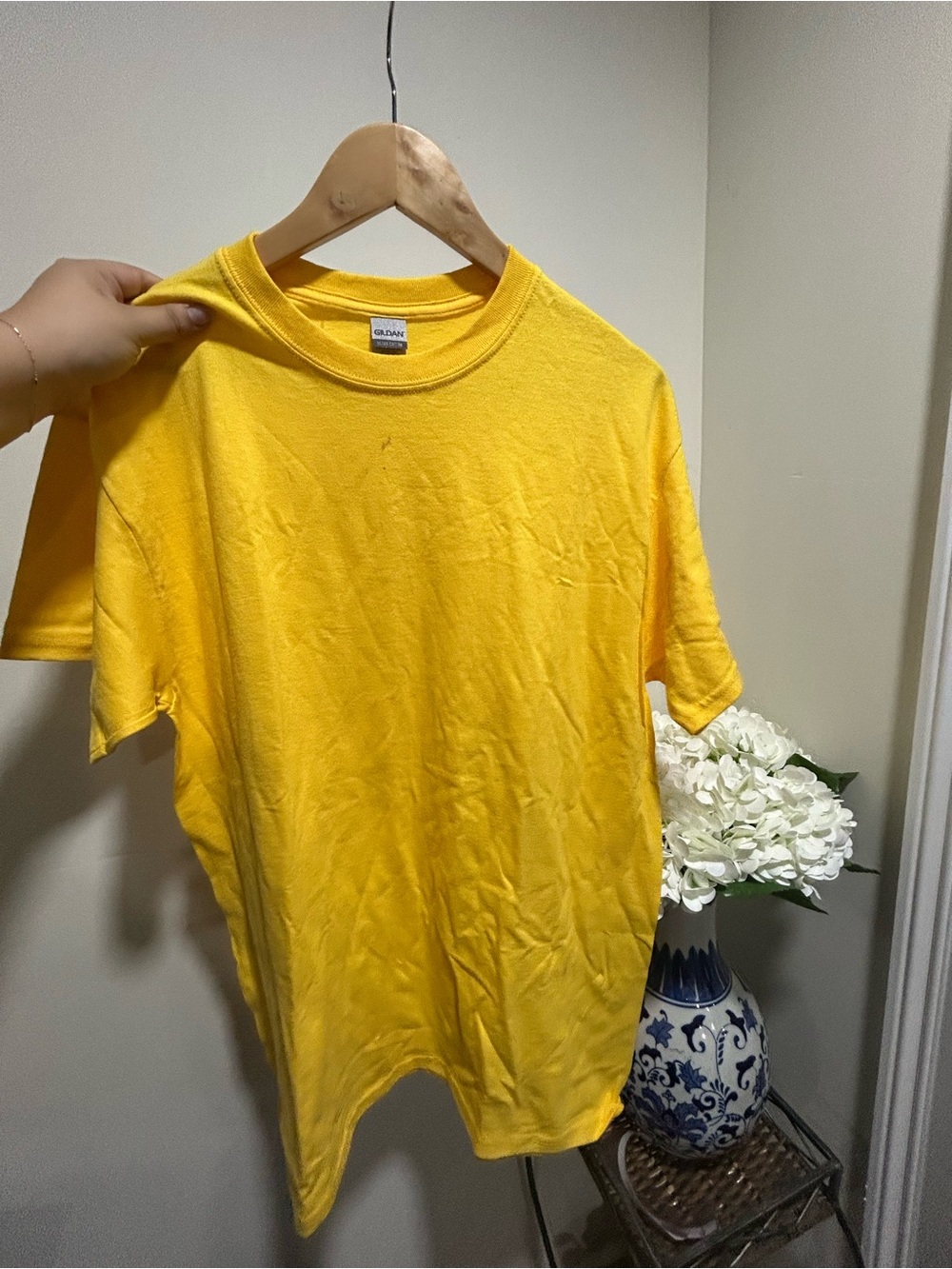 Gildan Men’s Short Sleeve Crew Neck T-Shirt - Bright Yellow